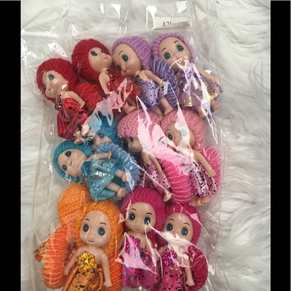 6 pairs of doll motif ponies - Picture 4 of 6